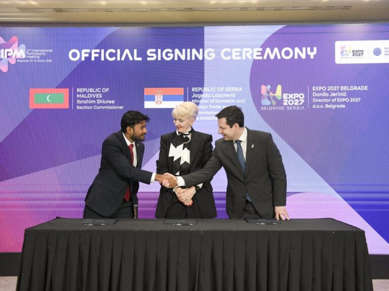 Visit Maldives formalizes participation at Belgrade Expo 2027